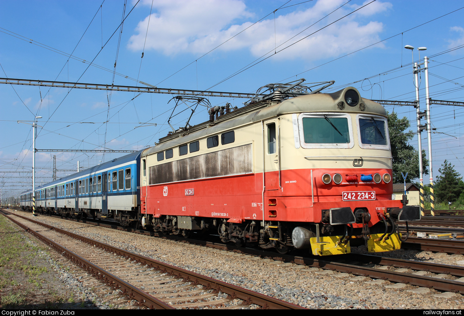 České dráhy 242.234 in Prackenbach Breclav Railwayfans