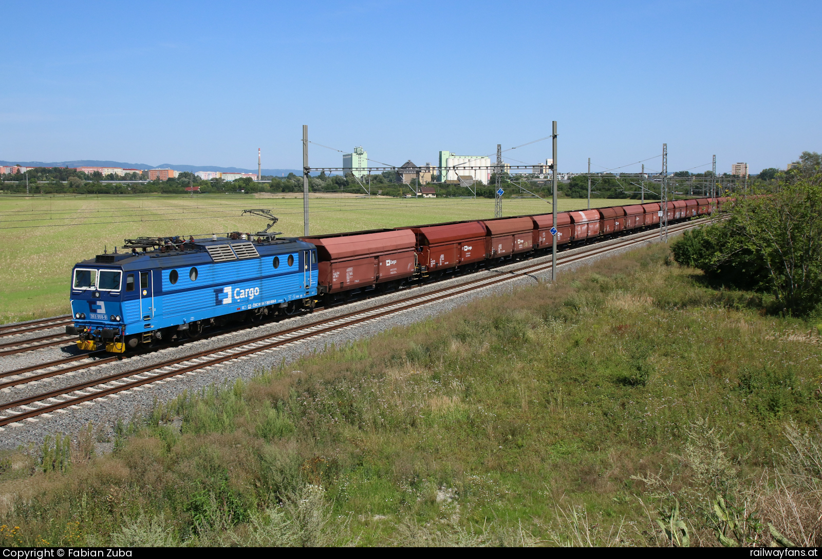 CD Cargo 363.058 in Prackenbach Praha - Bohumin Railwayfans