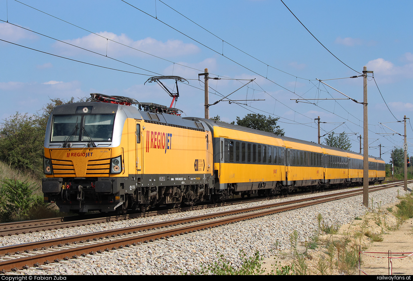 Regiojet 193 206 Nordbahn | Wien Praterstern - Breclav Railwayfans