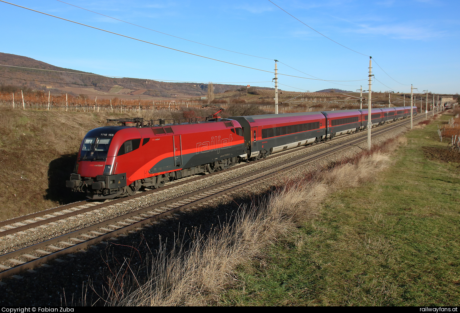 ÖBB 1116 155 Südbahn | Wien Hbf -  Spielfeld Straß Railwayfans