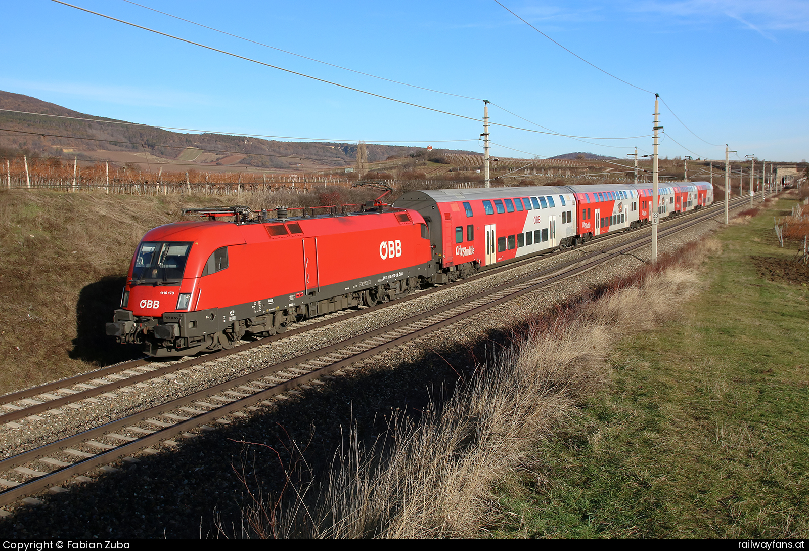 ÖBB 1116 170 Südbahn | Wien Hbf -  Spielfeld Straß Railwayfans