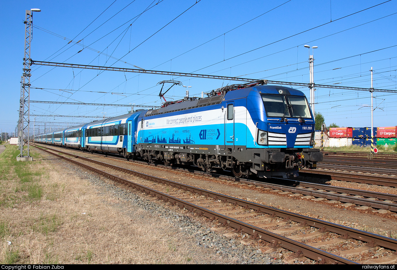 České dráhy 193 293 in Großhaarbach Ceska Trebova - Breclav (KBS 002) Railwayfans