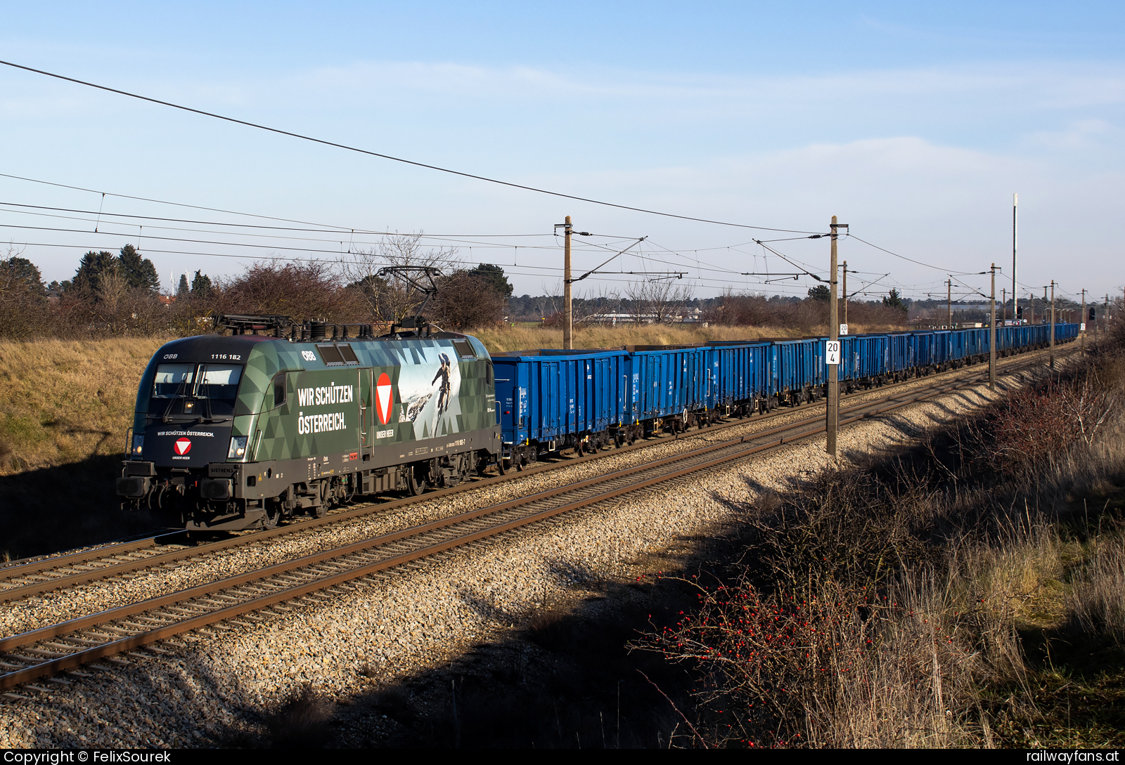 ÖBB 1116 182 in Prackenbach Nordbahn | Wien Praterstern - Breclav Railwayfans