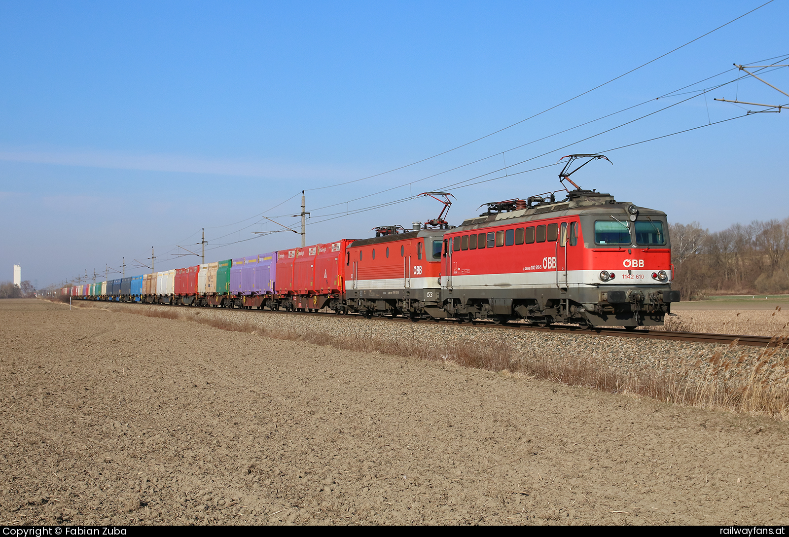 ÖBB 1142 610 in Hausleiten mit dem G 57613 Absdorf - Stockerau Railwayfans