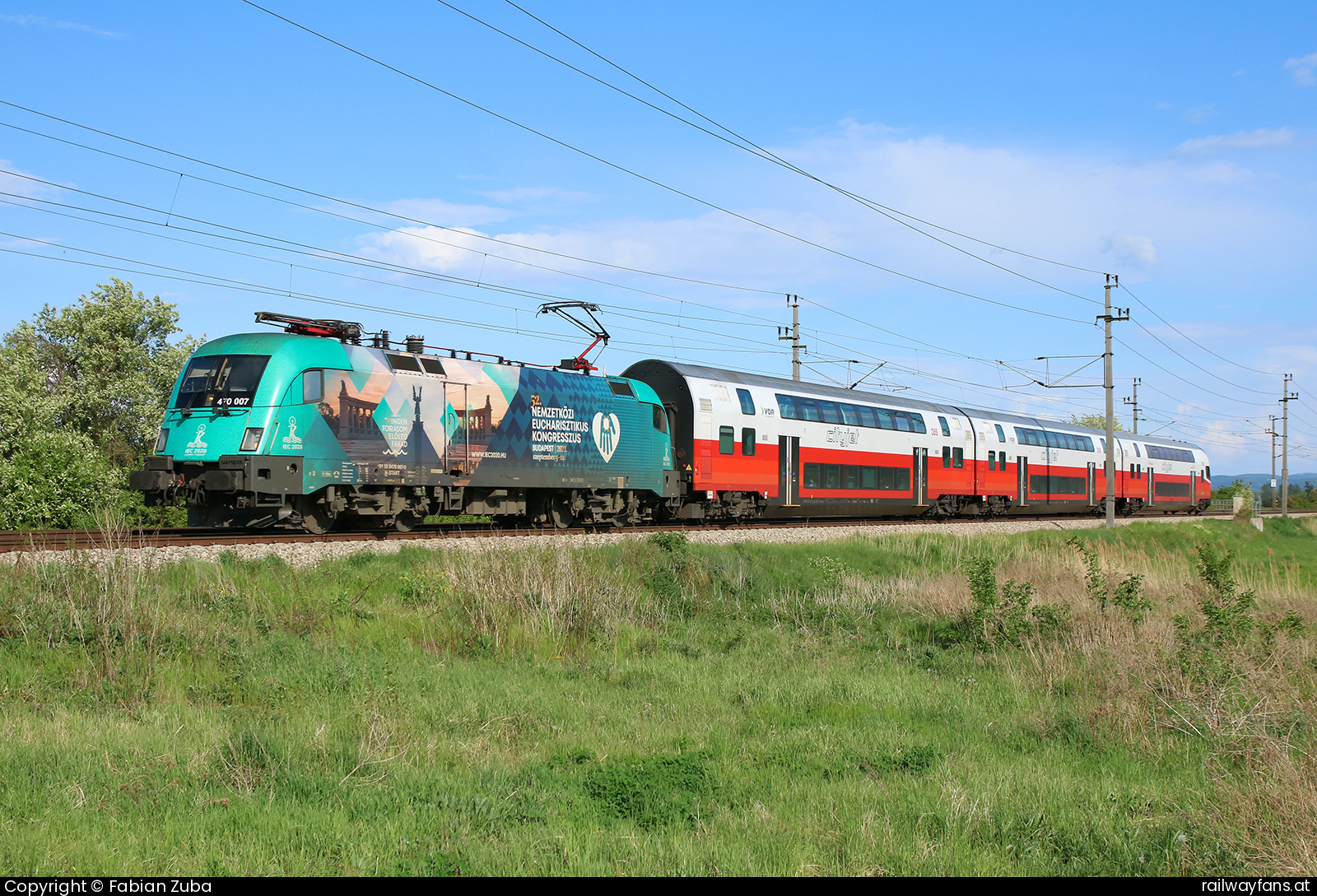 MÁV-START 470 007 in Absdorf-Hippersdorf mit dem REX 2118 Franz-Josefsbahn | Wien FJB - Ceske Velenice Railwayfans