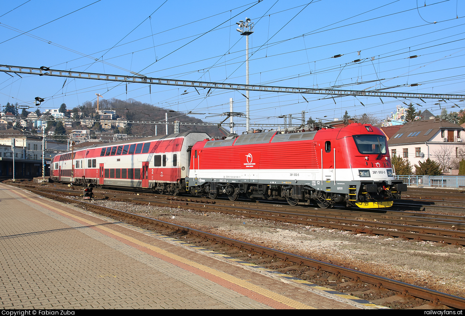 ZSSK 381 002 in Prackenbach Bratislava - Zilina Railwayfans