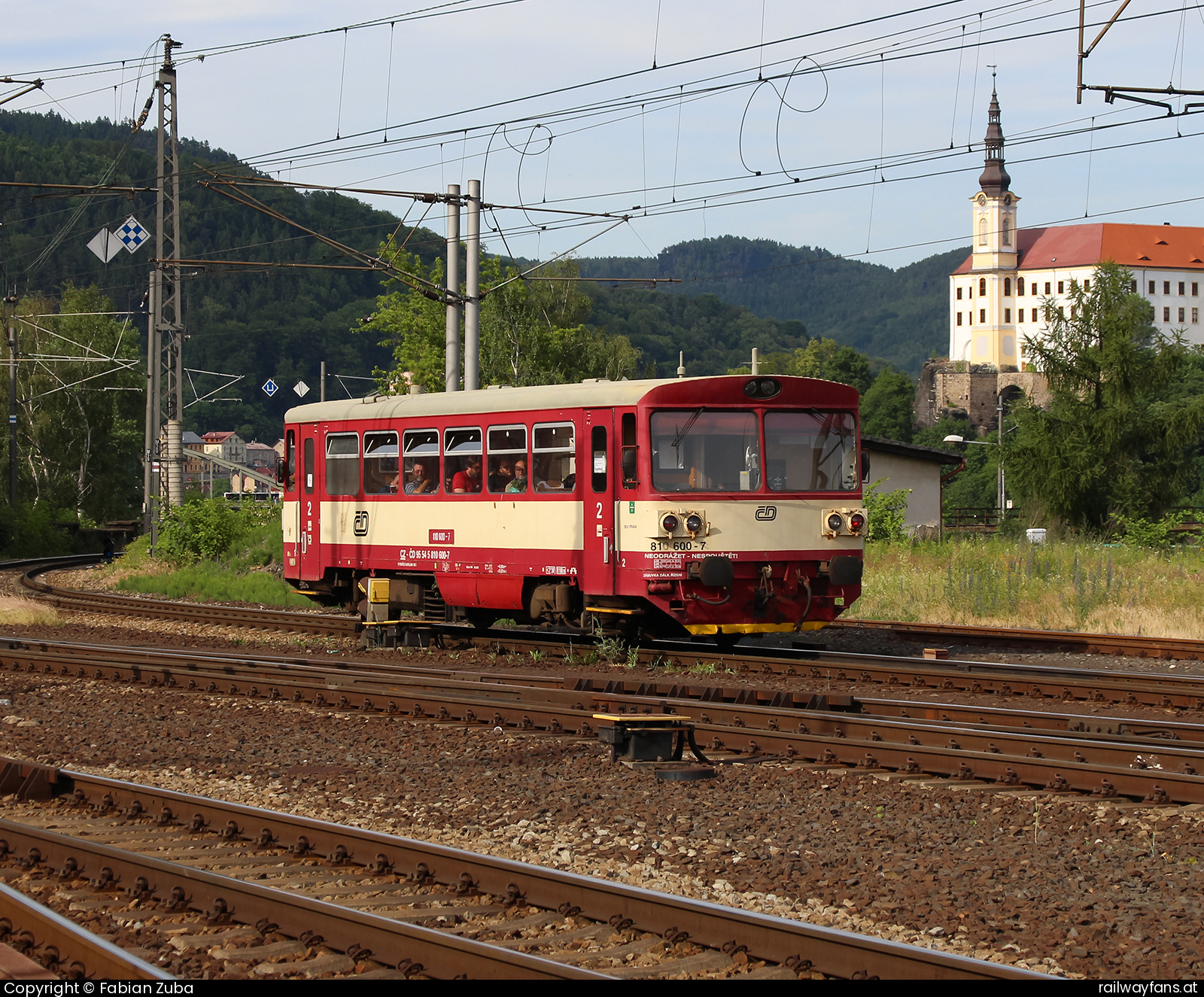 České dráhy 810 600 in Decin hl.n. Dresden - Decin (Elbtalbahn) Railwayfans