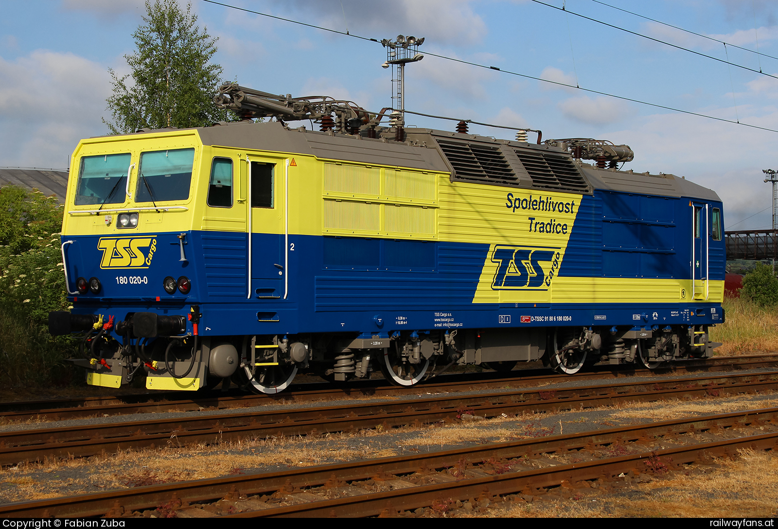 TSS Cargo 180 020 in Decin vychod Decin - Liberec (KBS 086) Railwayfans