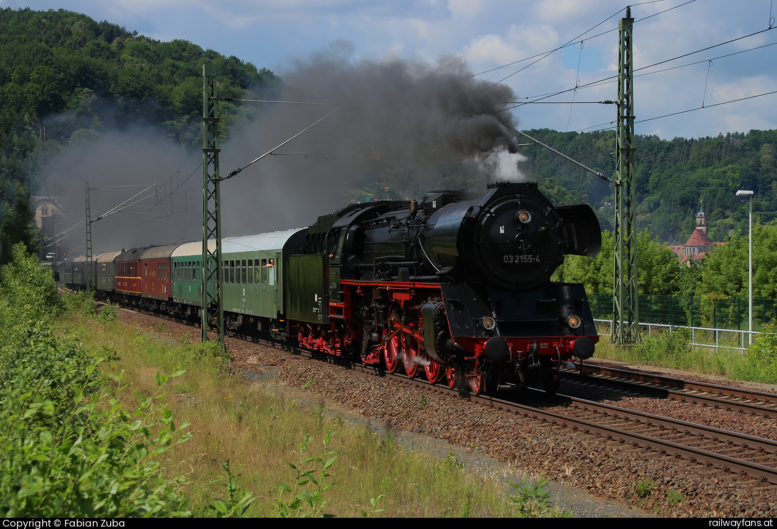 WFL 03 2155 in Königstein Dresden - Decin (Elbtalbahn) Railwayfans