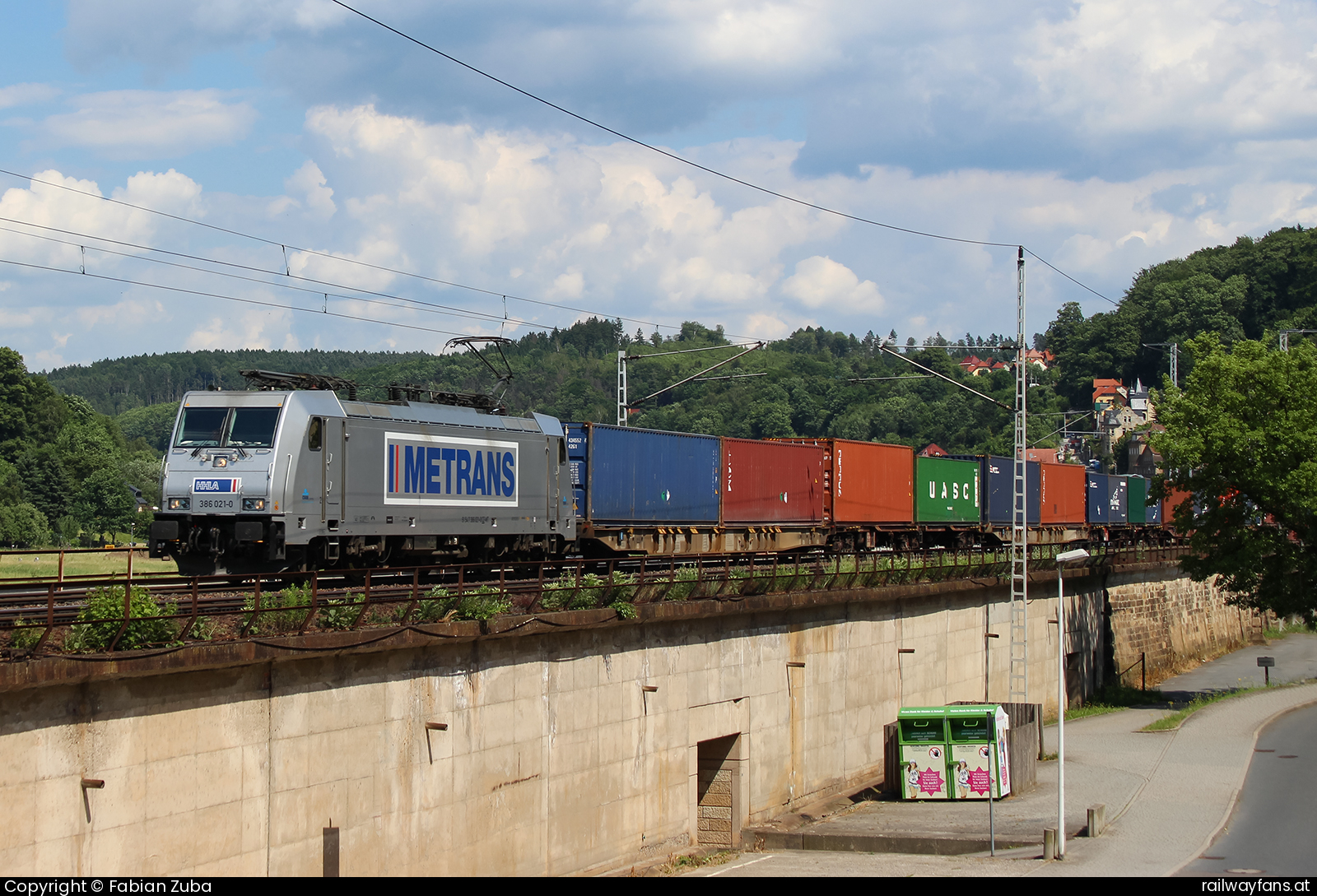 Metrans 386 021 in Prackenbach Dresden - Decin (Elbtalbahn) Railwayfans