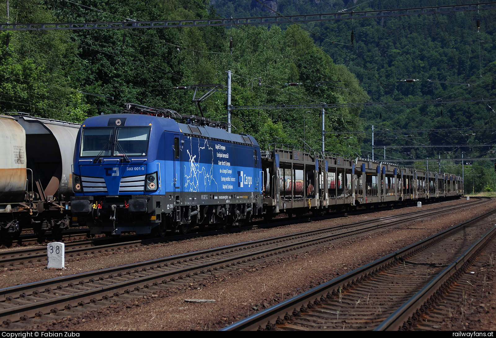 CD Cargo 383 001 in Dolni Zleb Dresden - Decin (Elbtalbahn) Railwayfans