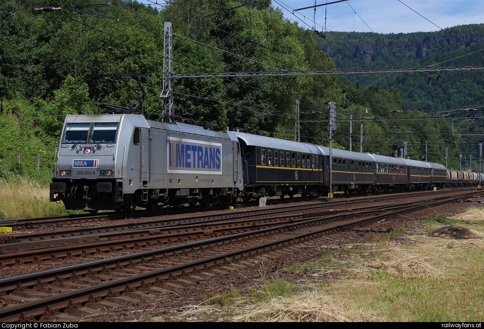 Metrans 386 003 in Dolni Zleb Dresden - Decin (Elbtalbahn) Railwayfans