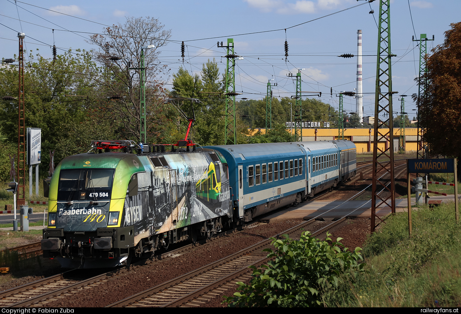 GYSEV 470 504 in Komarom Hegyeshalom - Budapest (Raaber Ostbahn) Railwayfans