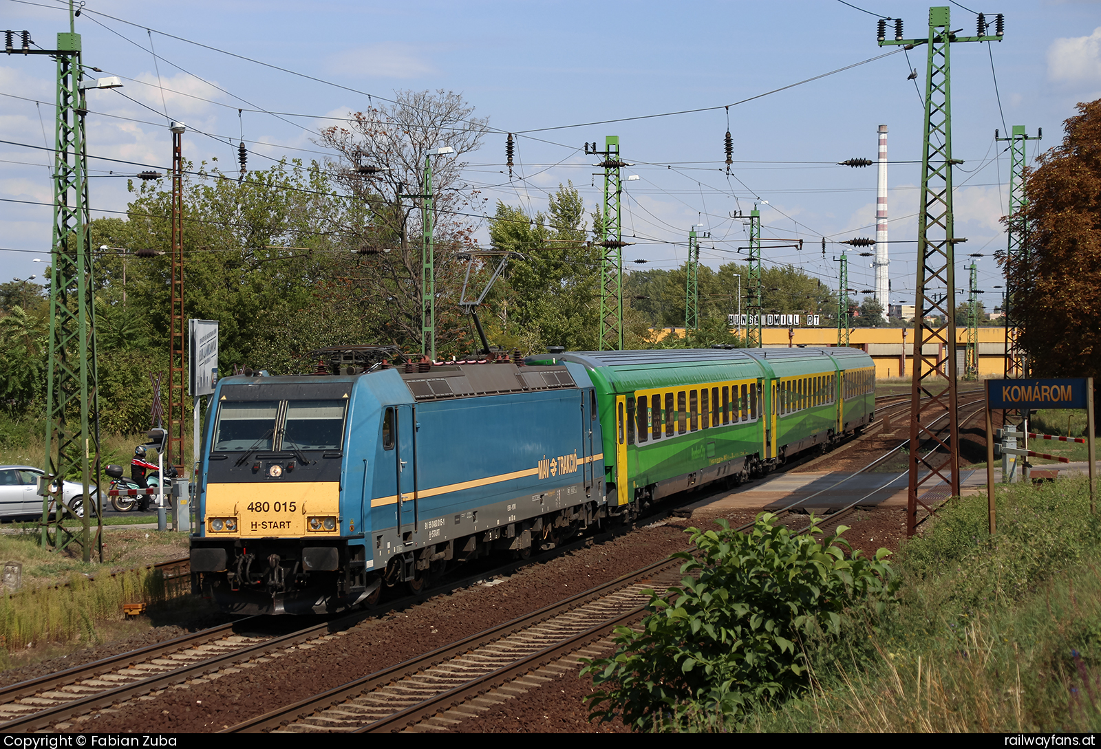 MÁV-START 480 015 in Komarom Hegyeshalom - Budapest (Raaber Ostbahn) Railwayfans