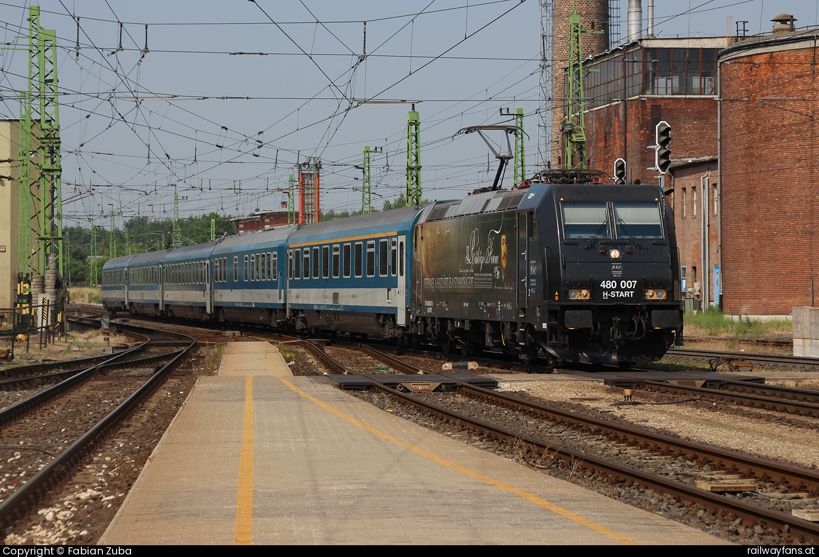 MÁV-START 480 007 in Prackenbach Hegyeshalom - Budapest (Raaber Ostbahn) Railwayfans