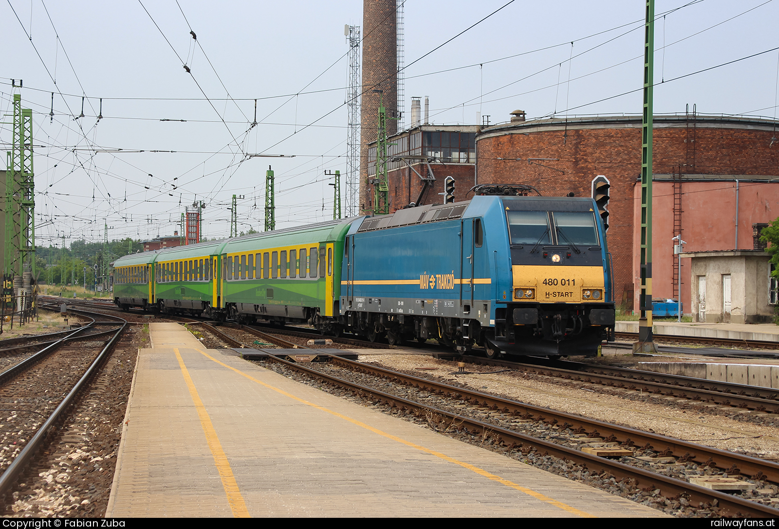 MÁV-START 480 011 in Prackenbach Hegyeshalom - Budapest (Raaber Ostbahn) Railwayfans