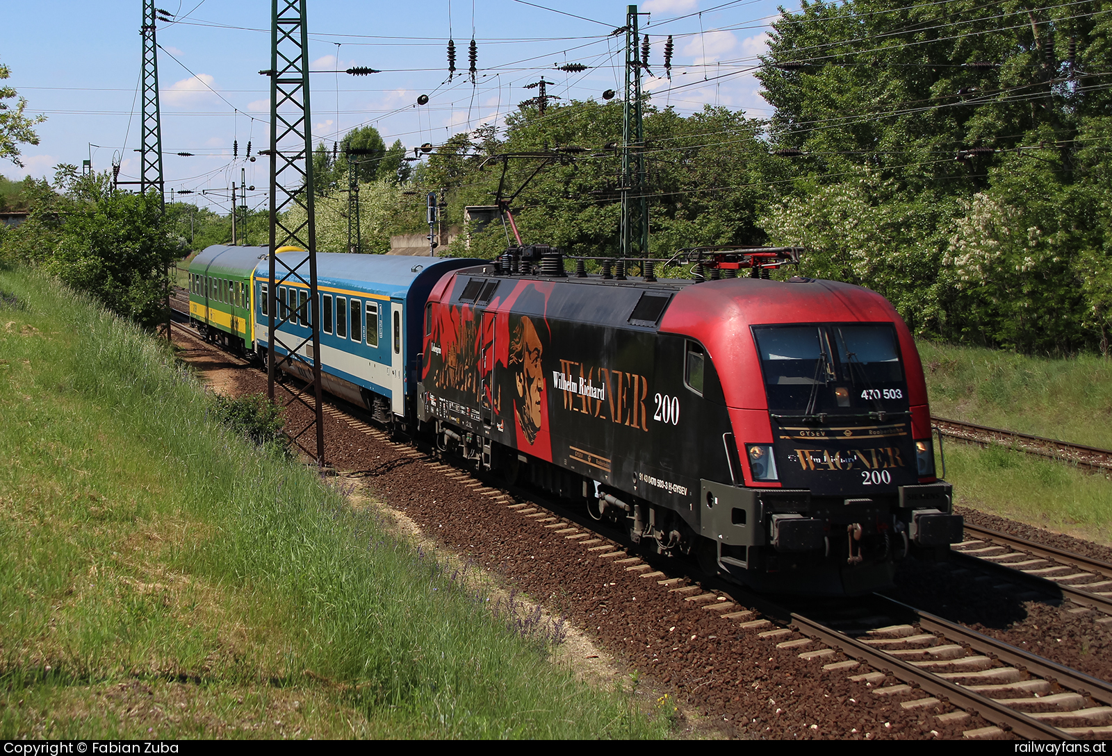 GYSEV 470 503 in Großhaarbach Hegyeshalom - Budapest (Raaber Ostbahn) Railwayfans