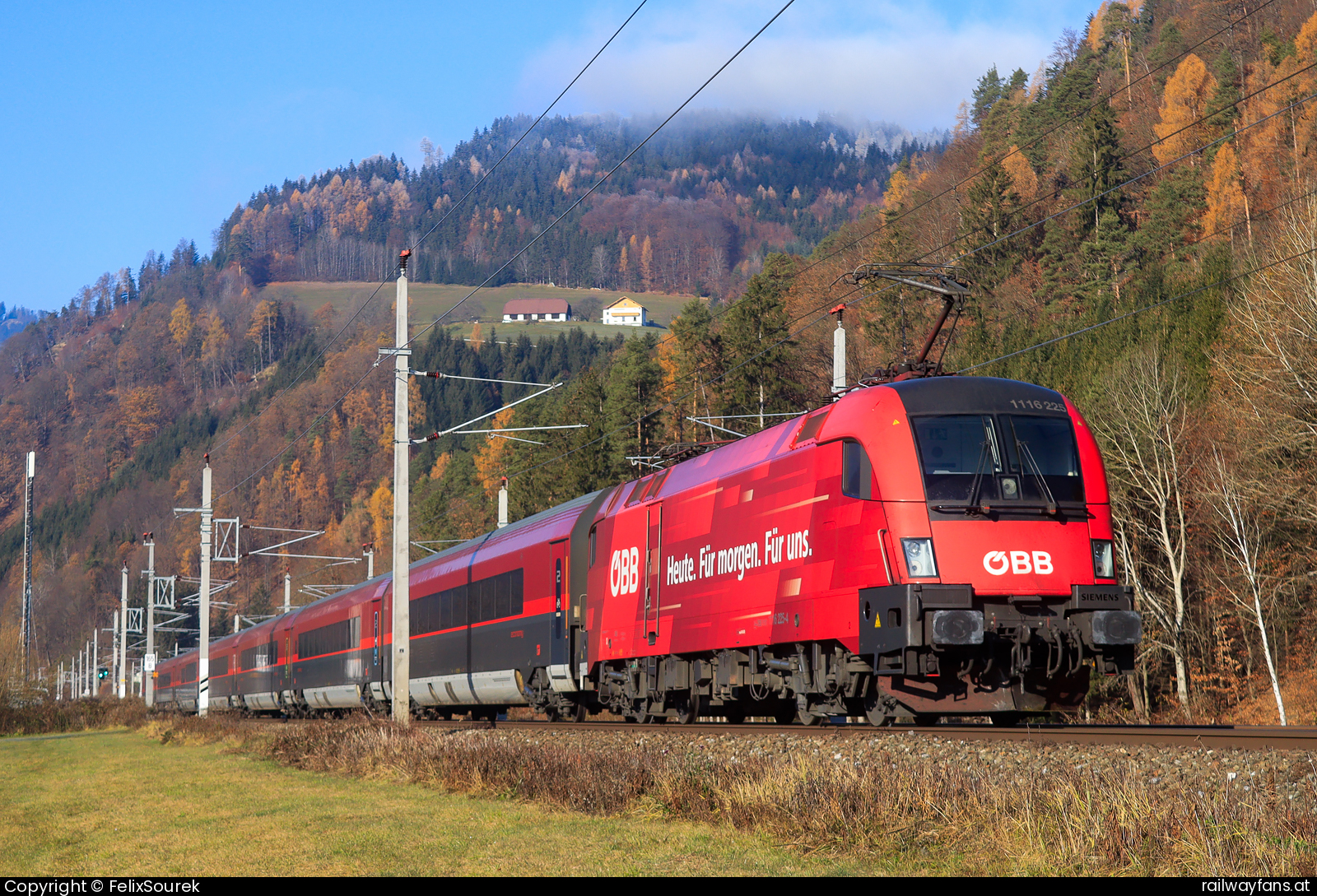 ÖBB 1116 225 in Prackenbach Südbahn | Wien Hbf -  Spielfeld Straß Railwayfans