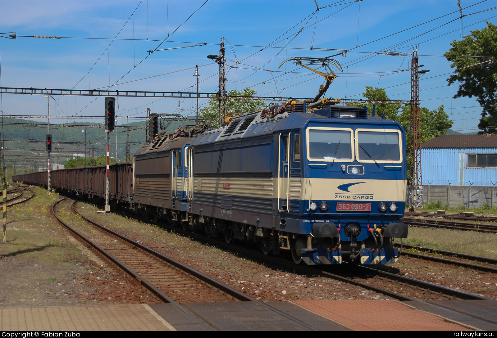 ZSSK Cargo 363 090 in Bratislava Nove Mesto Bratislava - Komarno Railwayfans