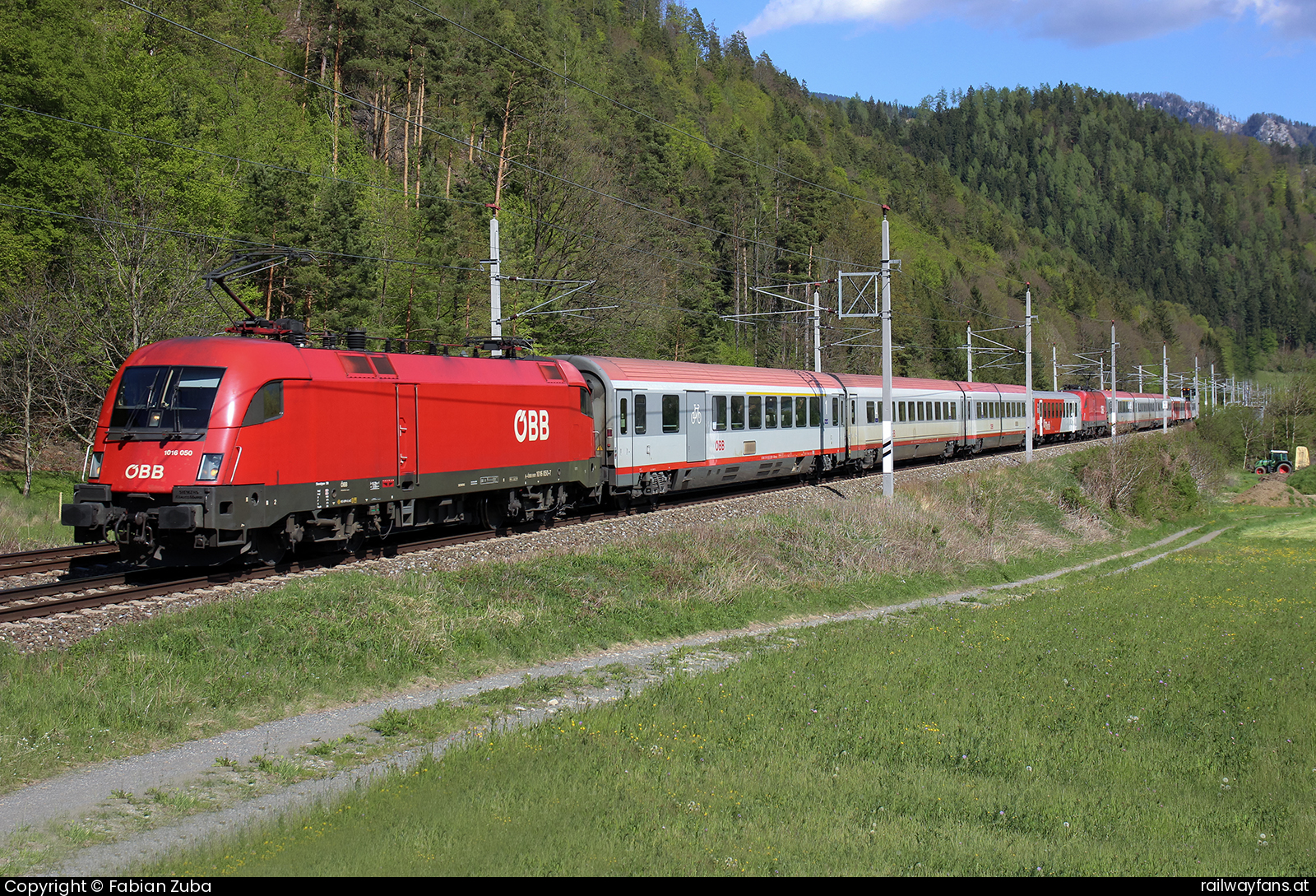 ÖBB 1016 050 in Pernegg Südbahn | Wien Hbf -  Spielfeld Straß Railwayfans