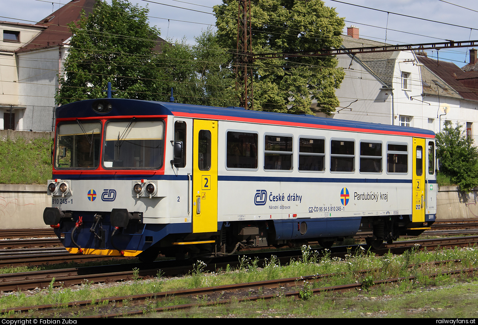 České dráhy 810 245 in Ceska Trebova Praha - Bohumin Railwayfans