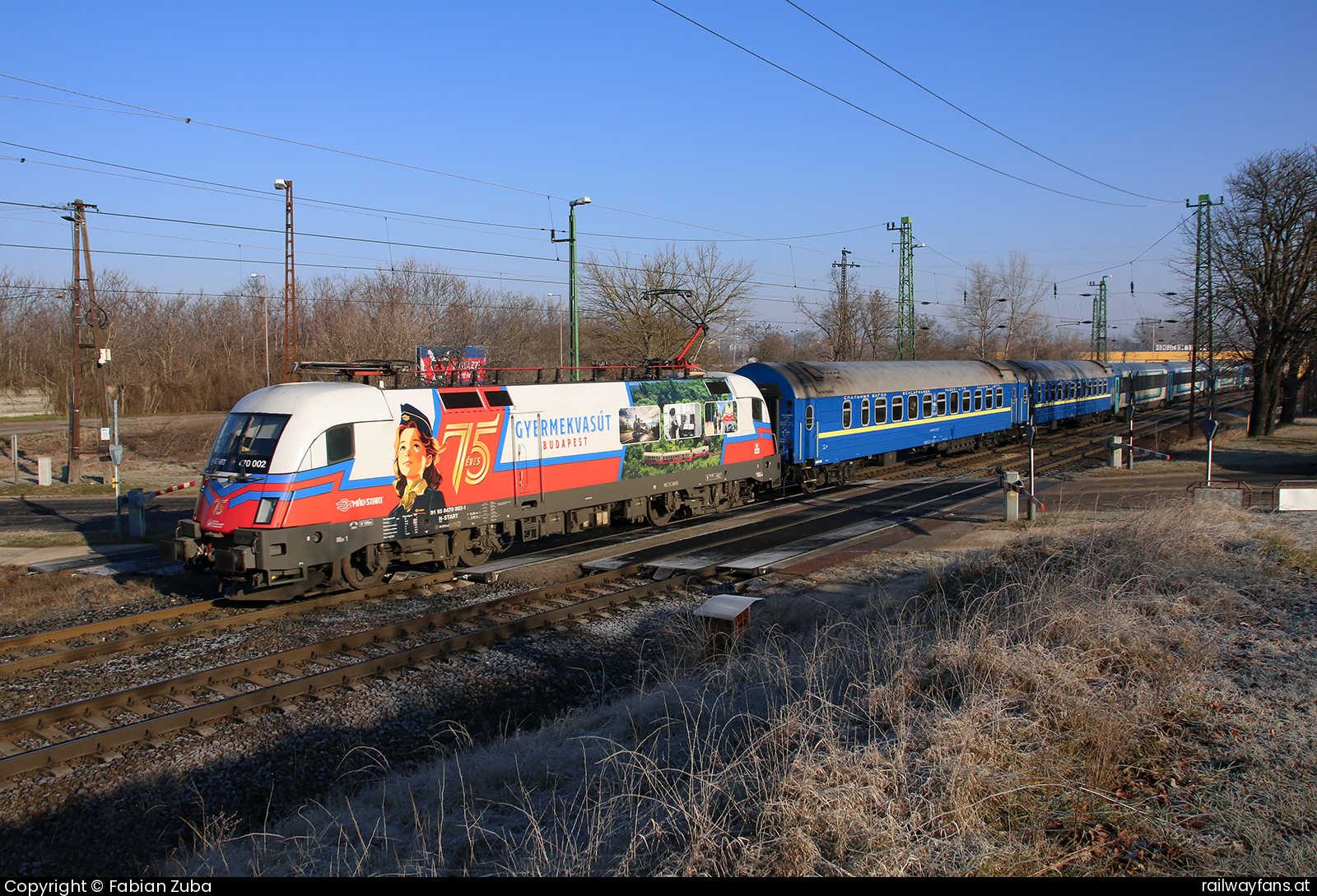 MÁV-START 470 002 in Großhaarbach mit dem EC 140 Hegyeshalom - Budapest (Raaber Ostbahn) Railwayfans