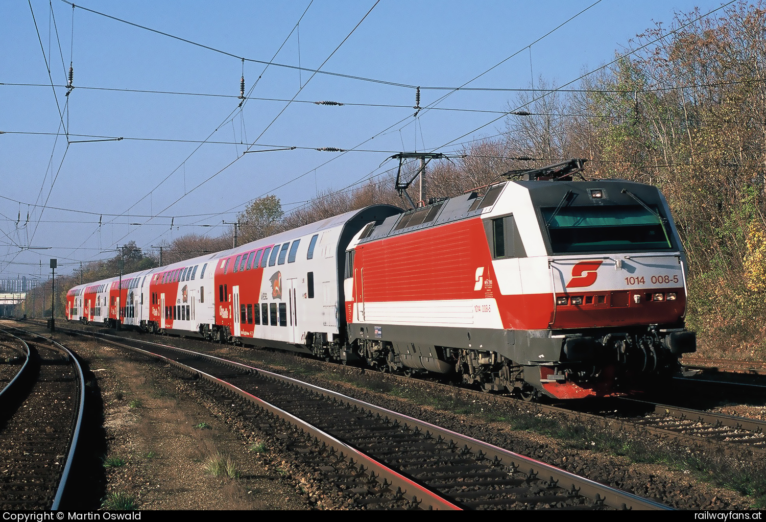 ÖBB 1014 008 in Domaniggasse Pottendorfer Linie | Wien Hbf - Wr. Neustadt Railwayfans