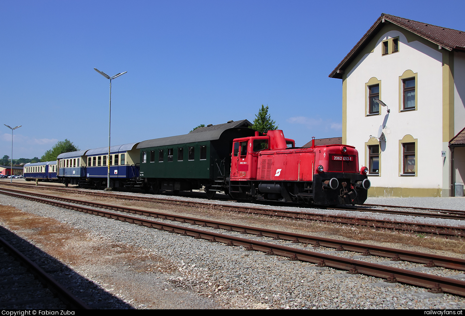 Bahn im Film 2062 053 in Ernstbrunn mit dem EZ 7495 Korneuburg - Ernstbrunn  Railwayfans