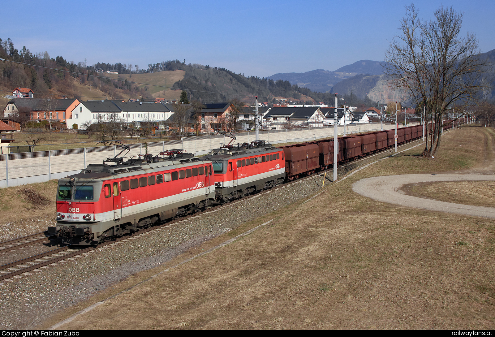 ÖBB 1142 608 in Stübing Südbahn | Wien Hbf -  Spielfeld Straß Railwayfans