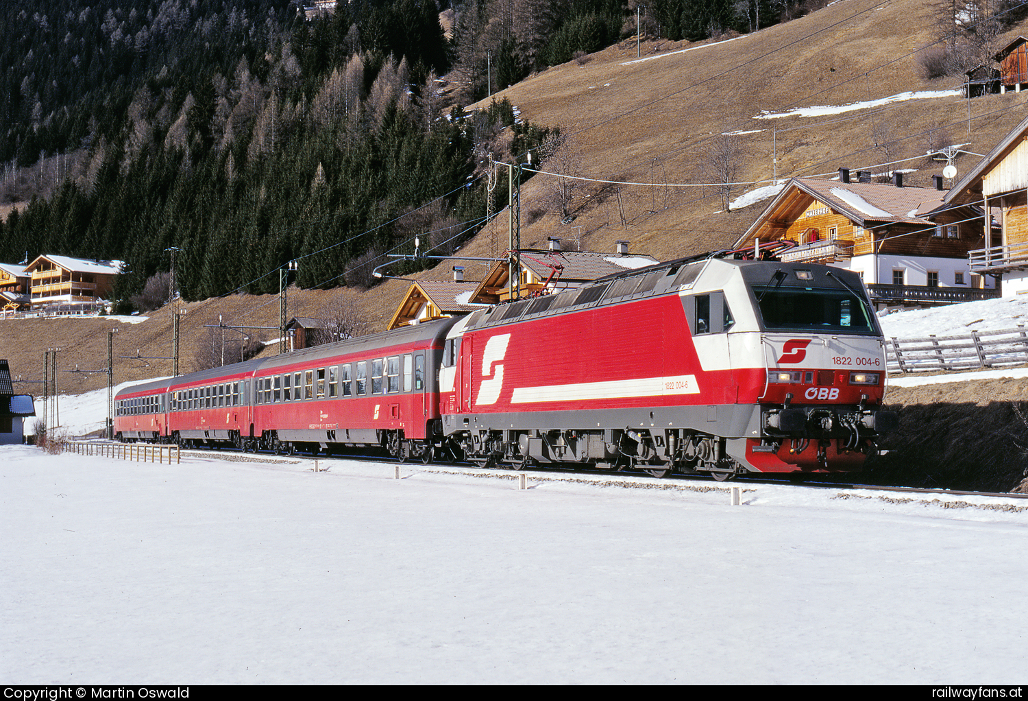 ÖBB 1822 004 in San Candido - Innichen mit dem 4655 Pustertalbahn Railwayfans