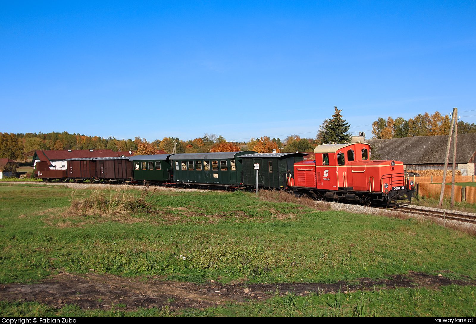 Waldviertler Schmalspurbahnverein 2091 009 in Heidenreichstein Alt Nagelberg - Heidenreichstein Railwayfans