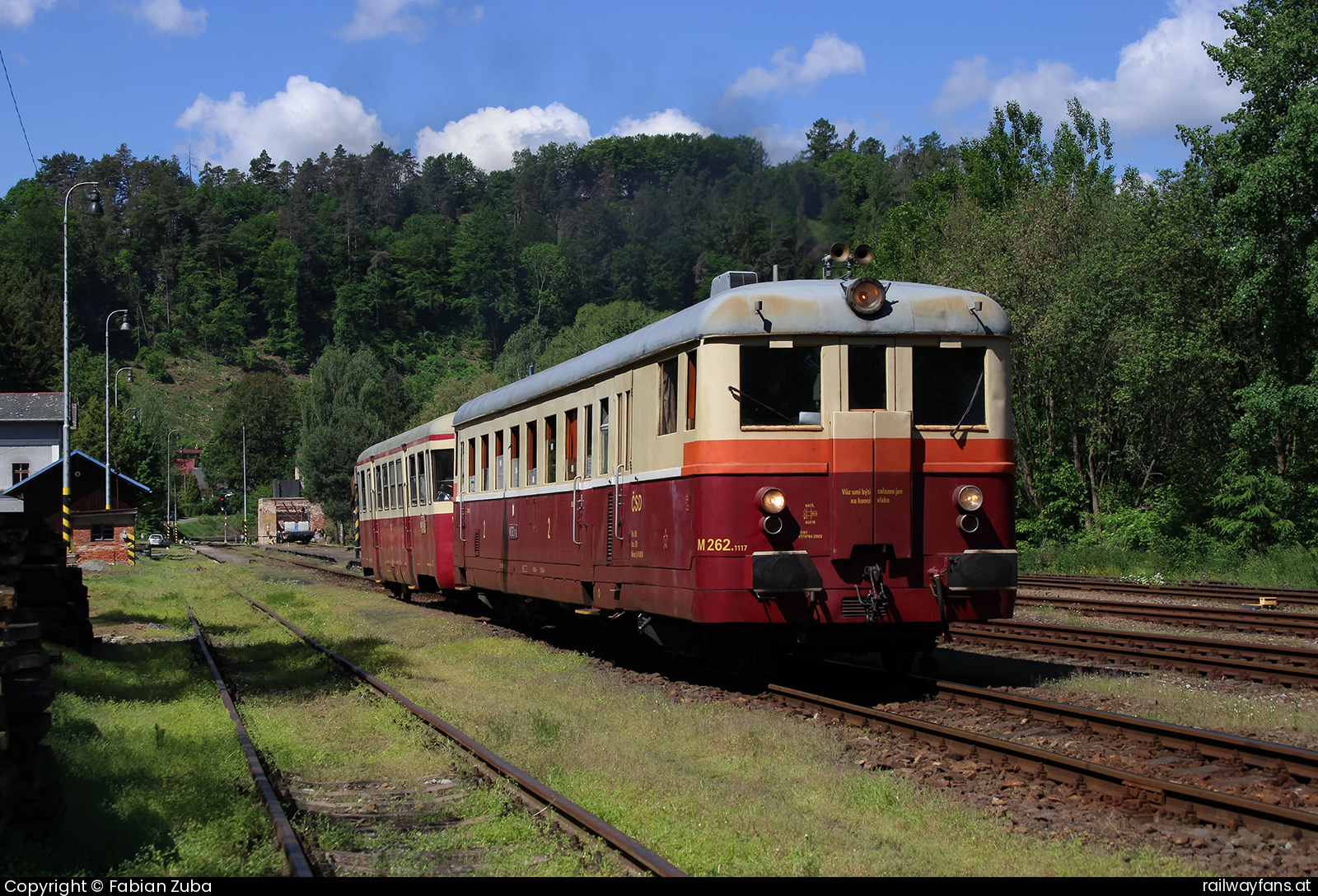 KZC M262 1117 (831 117) in Prackenbach - 08.06.2019 am Prager Semmering ausgebrannt!  Cercany - Svetla nad Sazavou Railwayfans