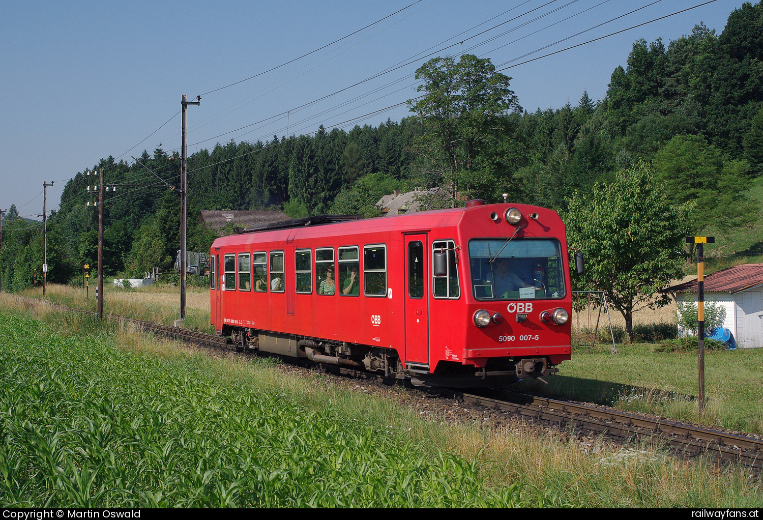 ÖBB 5090 007 in Weinburg mit dem 6828 Maraizellerbahn | St.Pölten - Mariazell Railwayfans