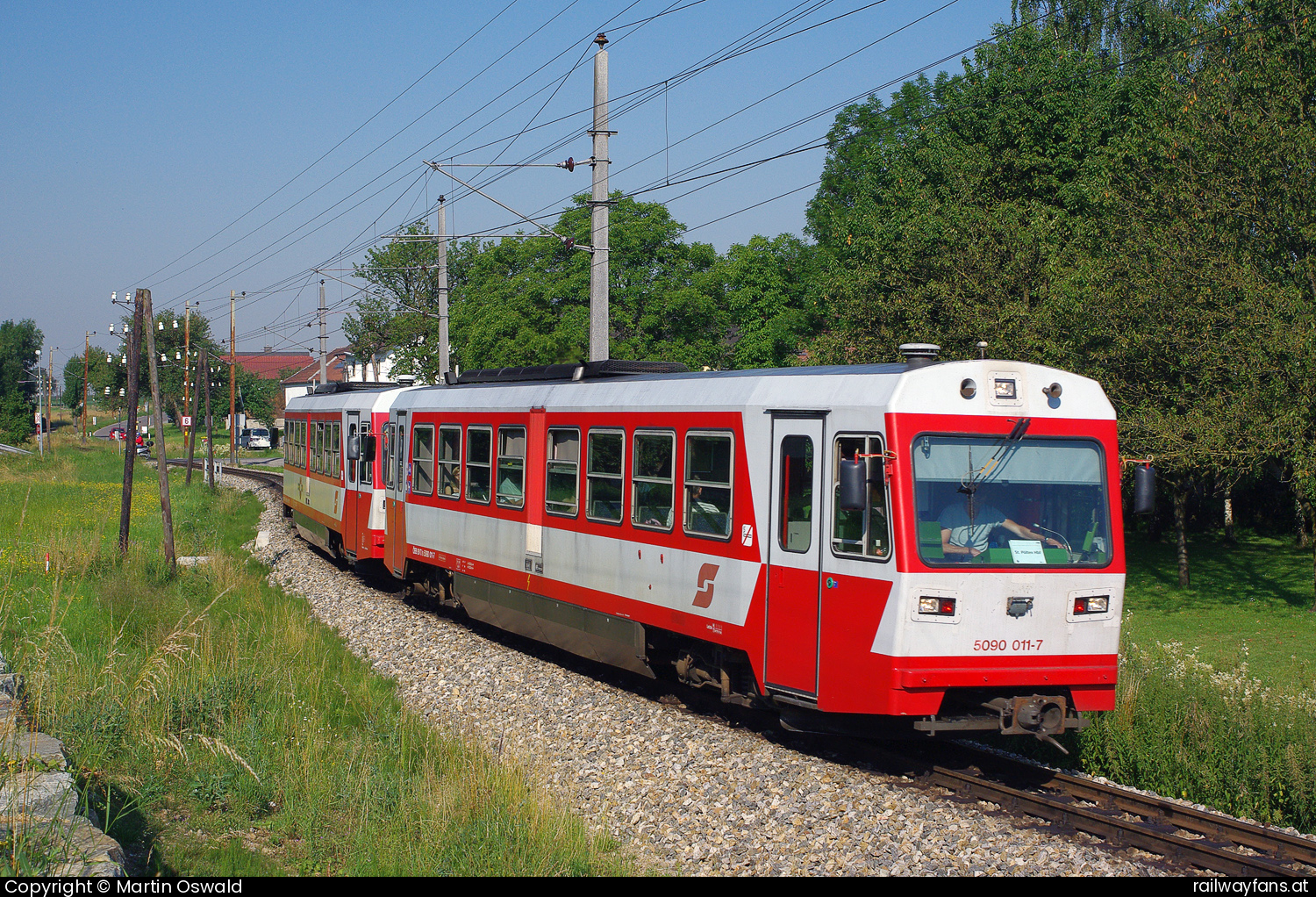 ÖBB 5090 011 in Nadelbach mit dem 6866 - mit 5090 014  Maraizellerbahn | St.Pölten - Mariazell Railwayfans
