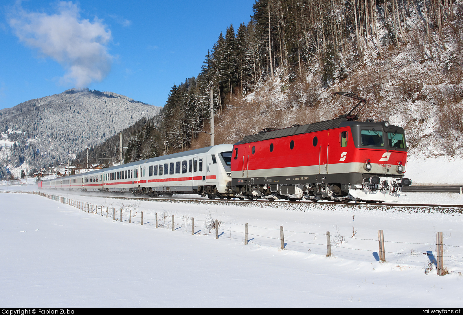 ÖBB 1144 283 in Sinnhub  Railwayfans