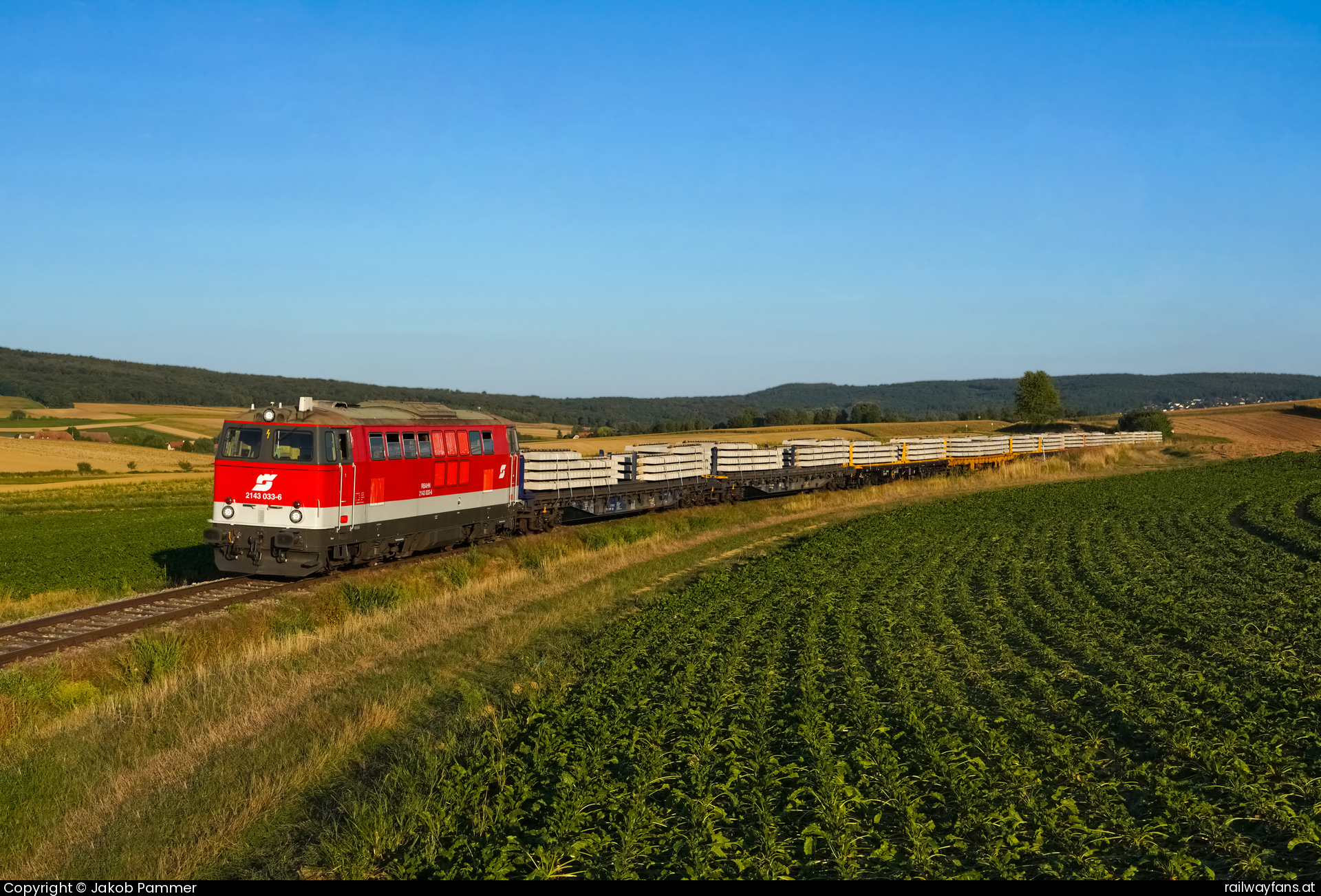 Regiobahn 2143 033 in Weinsteig mit dem SGAG 97220 Korneuburg - Ernstbrunn  Railwayfans