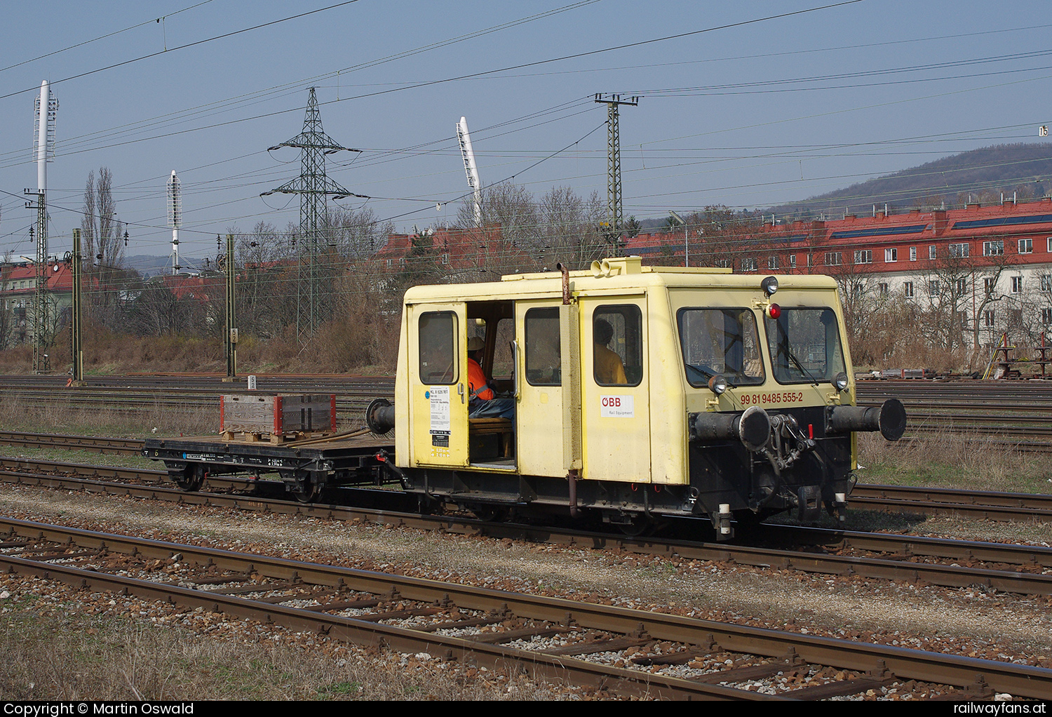 ÖBB X626 161 in Wien Hütteldorf - UIC-Nummer 99 81 9485 555-2.   Railwayfans
