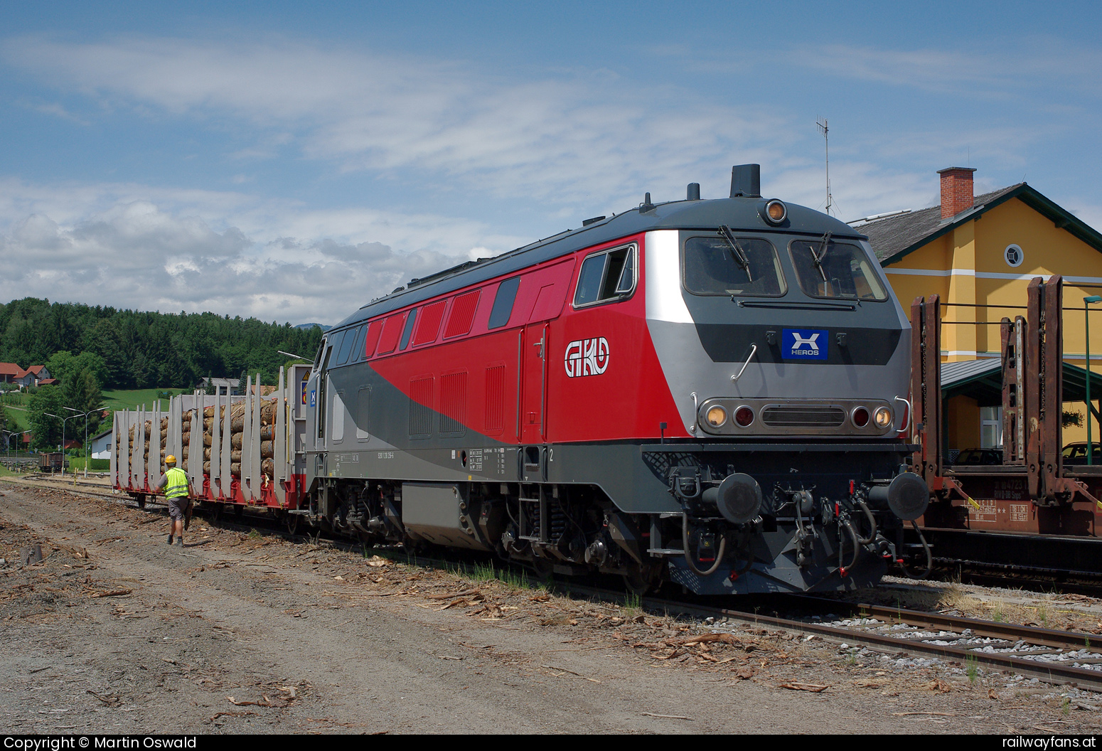 GKB (Heros Rail) 210 256 in Wies-Eibiswald  Railwayfans