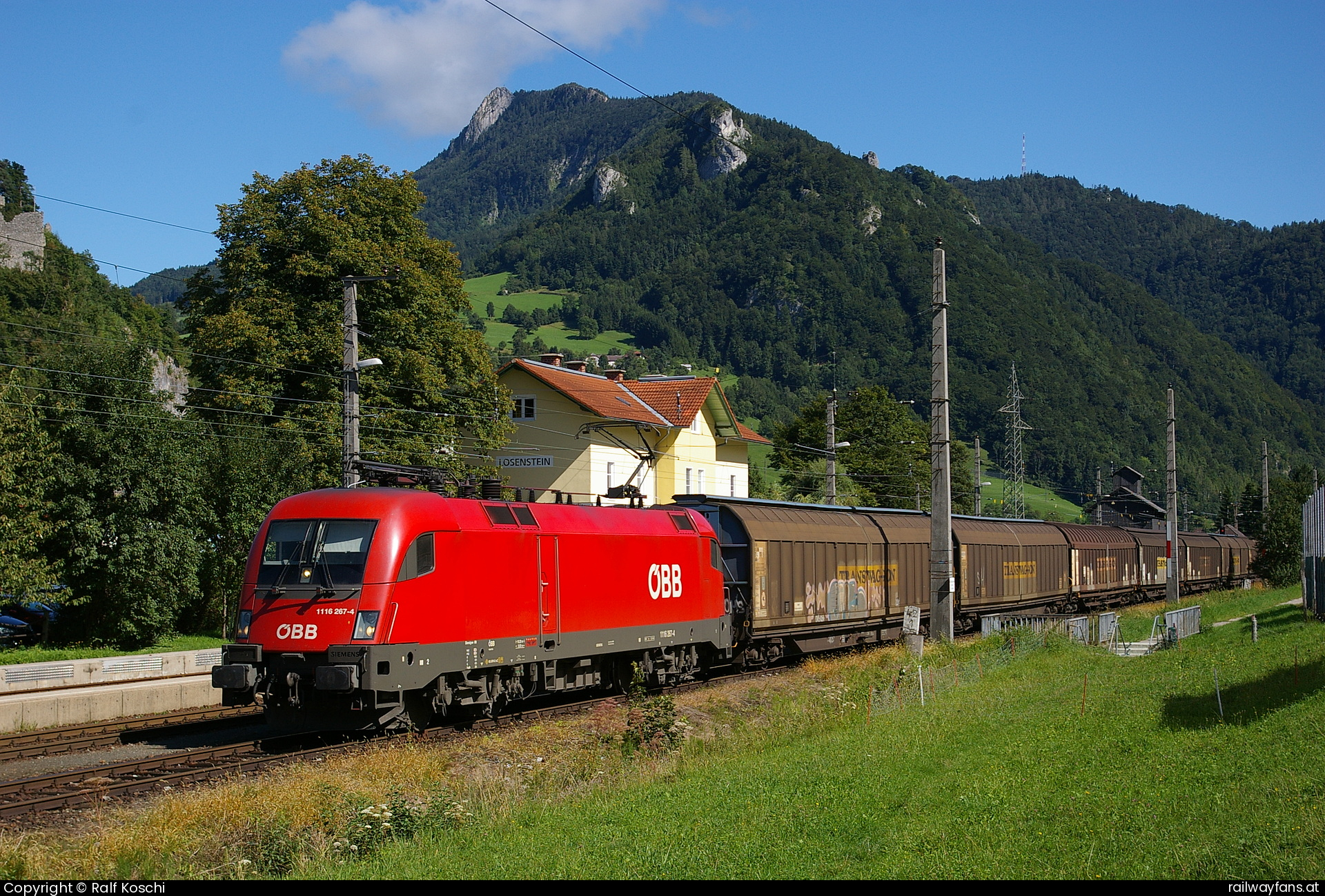 ÖBB 1116 267 in Losenstein Kronprinzrudolfsbahn Railwayfans