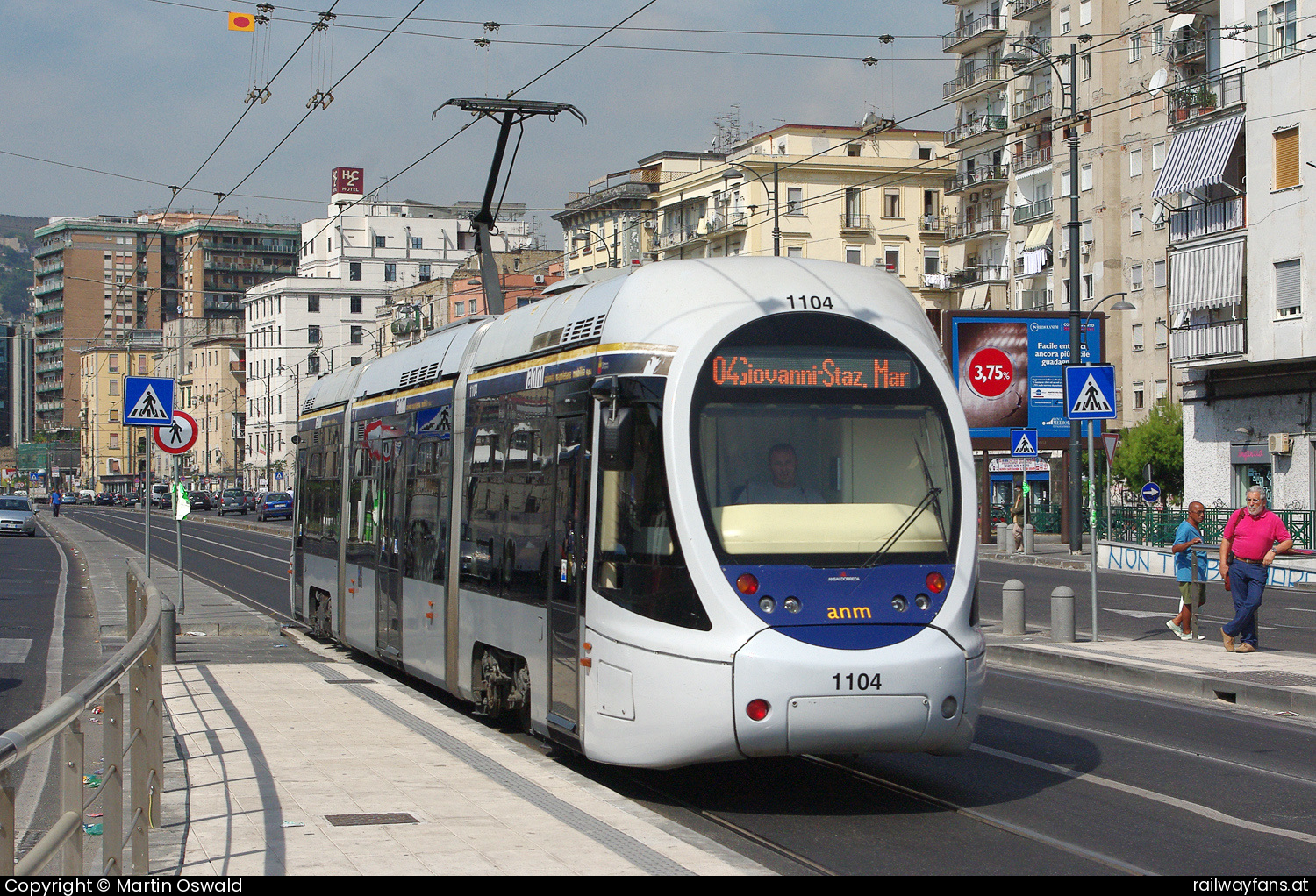 Azienda Napoletana Mobilità (Straßenbahn Neapel) 1104 in Großhaarbach  Railwayfans