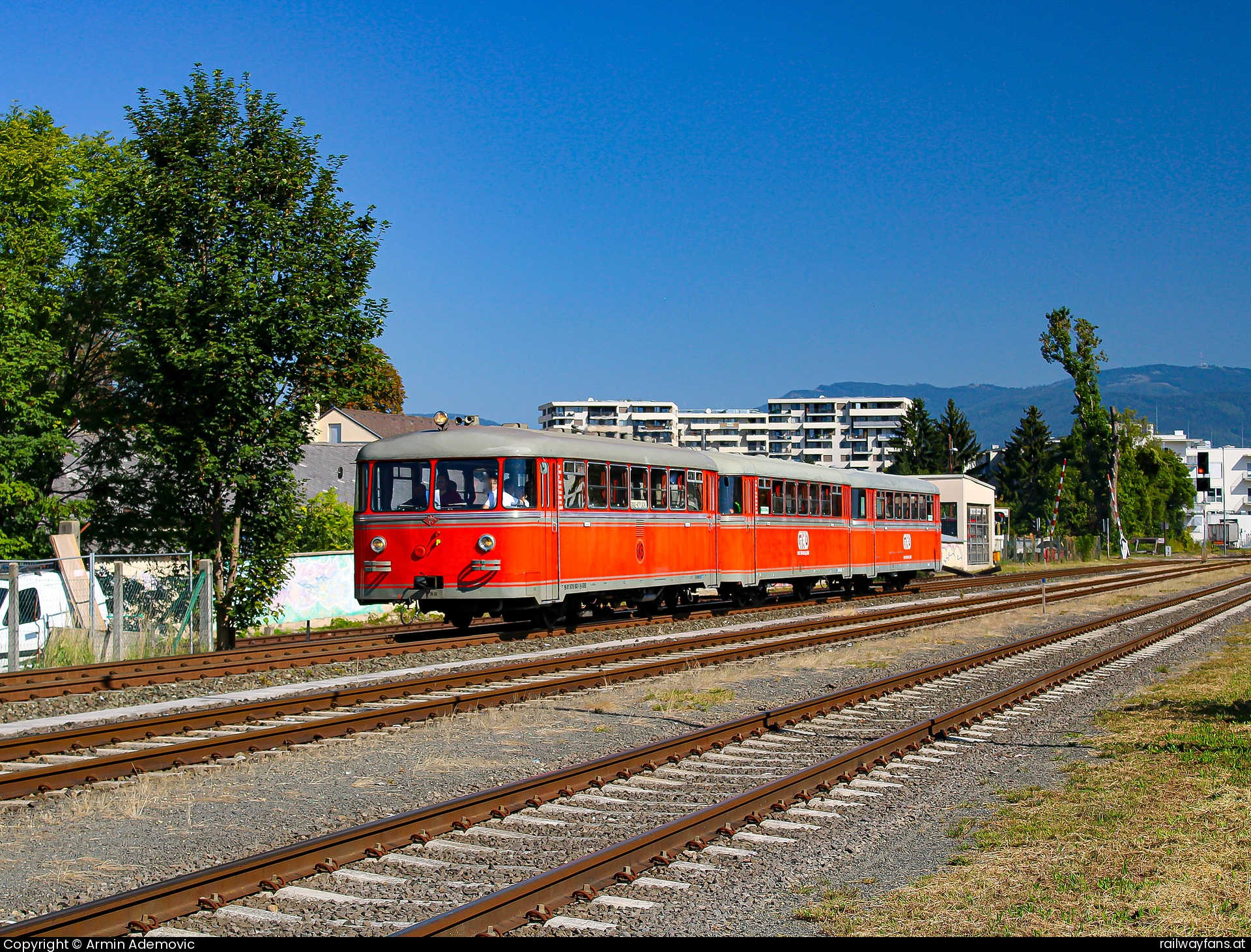 Steirische Eisenbahnfreunde (StEf) VT 10.02 in Großhaarbach Graz-Köflacherbahn (GKB) Railwayfans