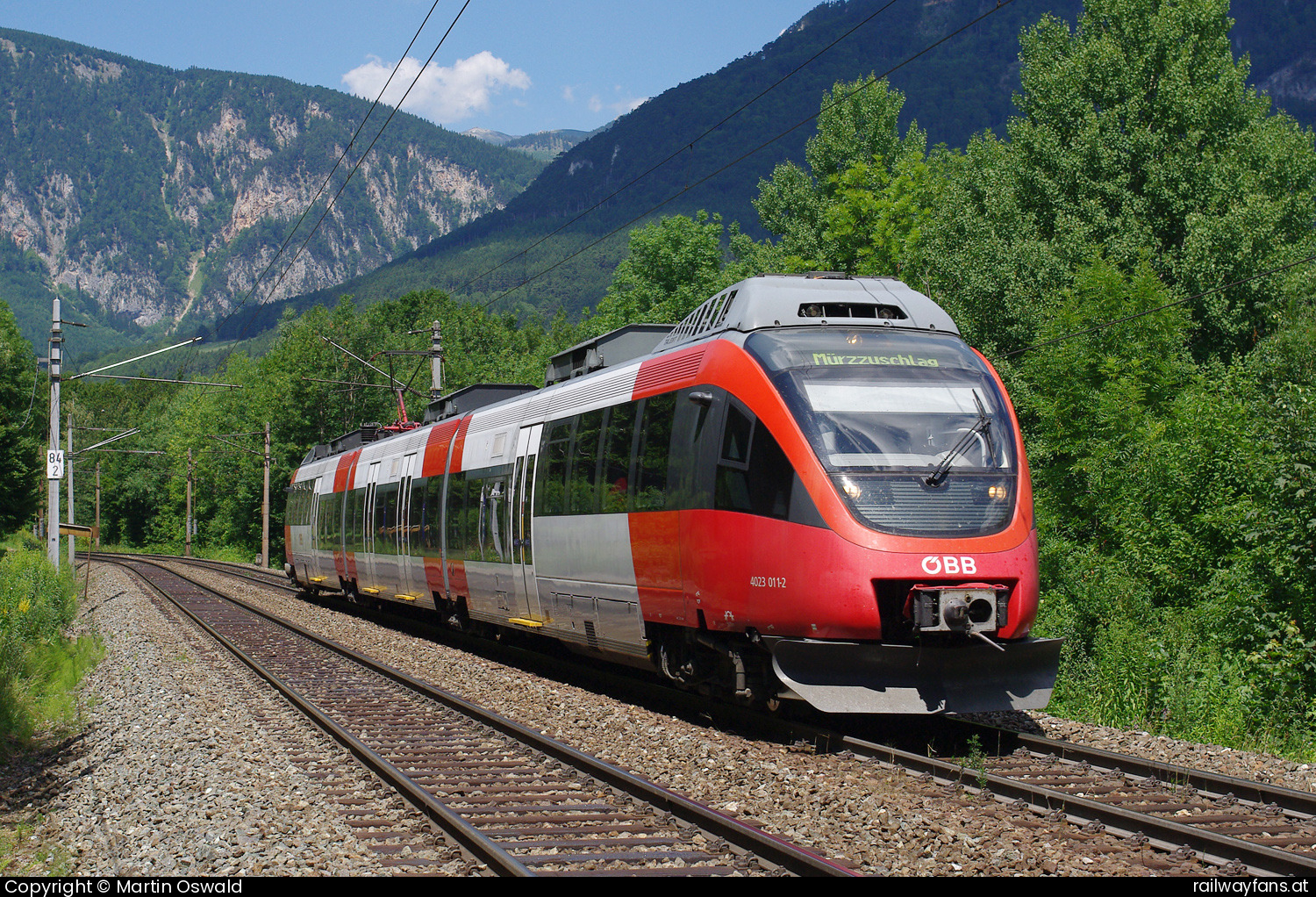 ÖBB 4023 011 in Küb Südbahn | Wien Hbf -  Spielfeld Straß Railwayfans