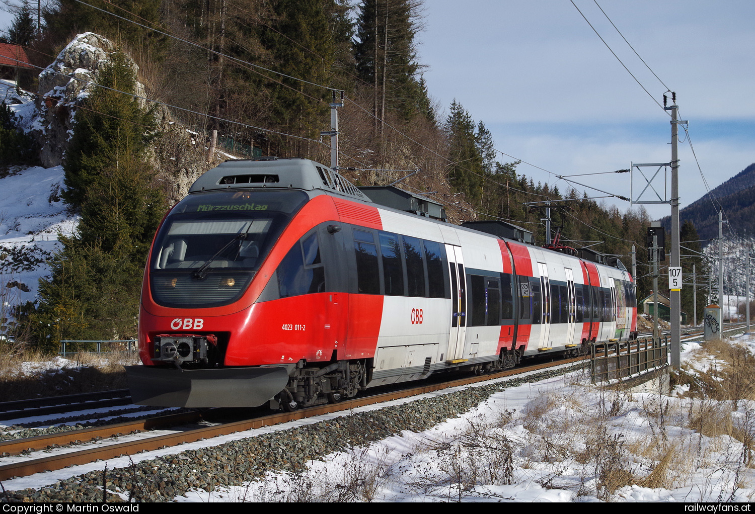 ÖBB 4023 011 in Steinhaus am Semmering Südbahn | Wien Hbf -  Spielfeld Straß Railwayfans