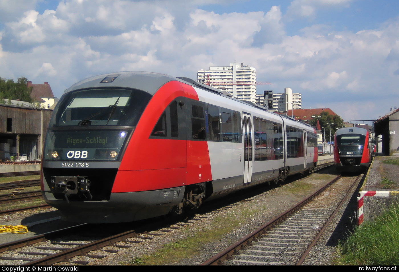 ÖBB 5022 018 in Linz Urfahr Mühlkreisbahn | Linz Urfahr - Aigen Schlägl Railwayfans