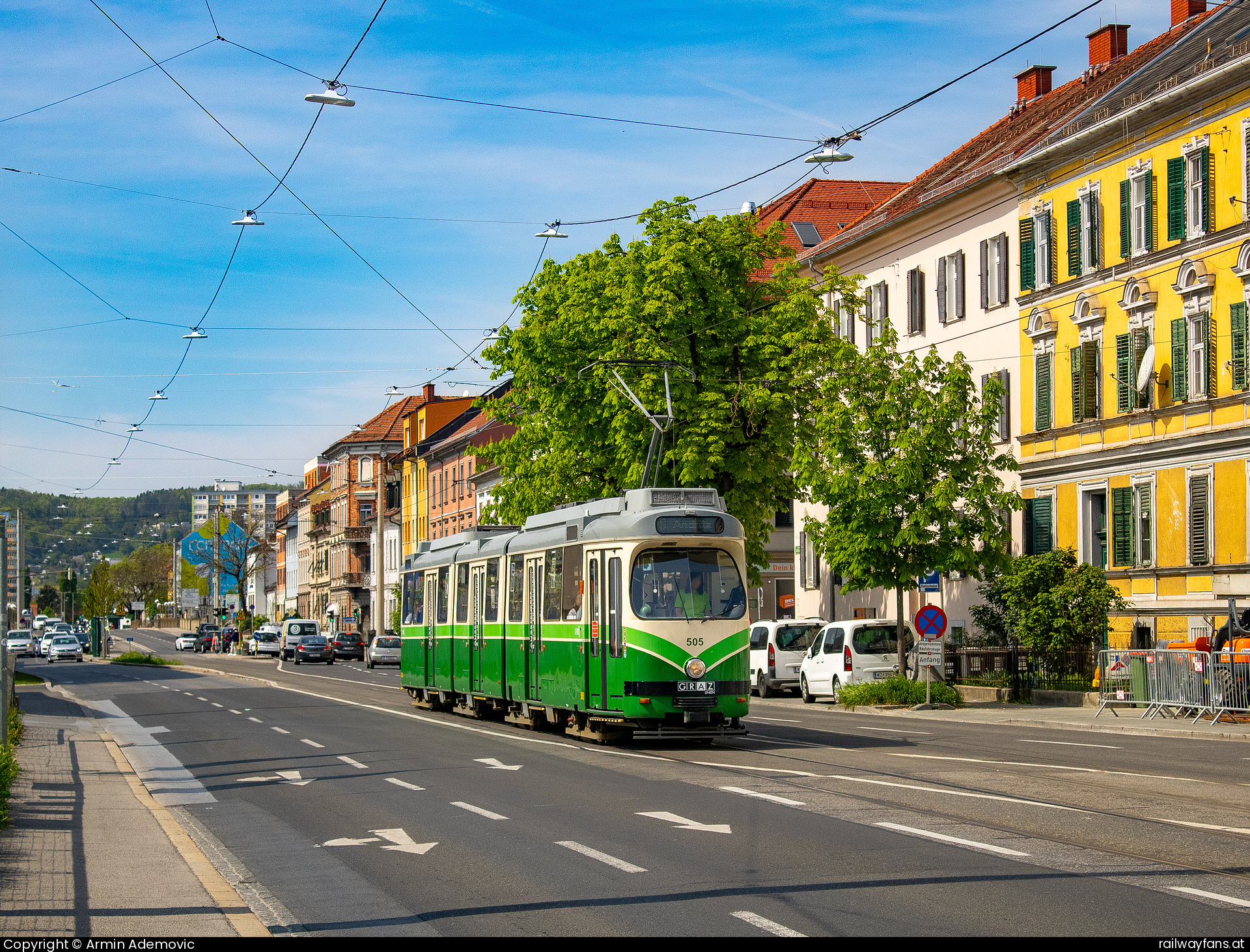 Graz Linien 505 in Graz Jakomini Graz Linie 5 | Puntigam – Andritz Railwayfans