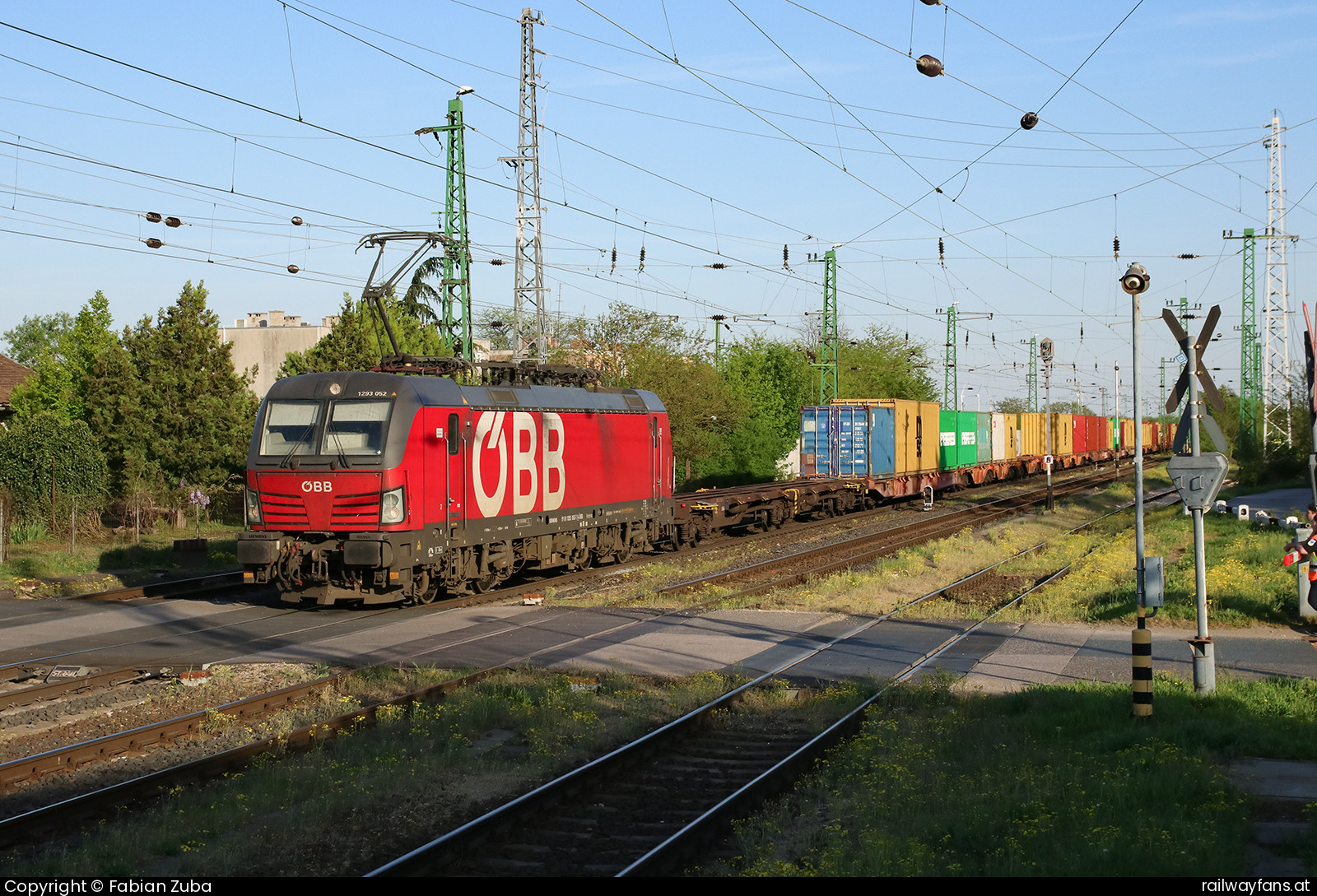 ÖBB 1293 052 in Großhaarbach  Railwayfans