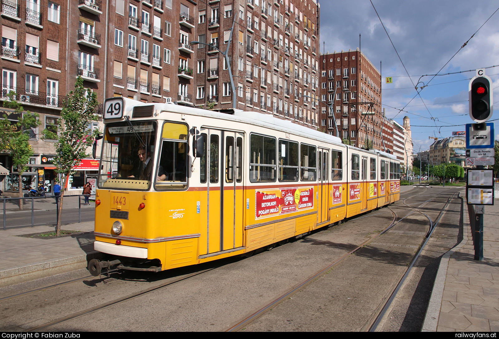 Budapesti Közlekedési Központ 1443 in Budapest Deák Ferenc tér  Railwayfans