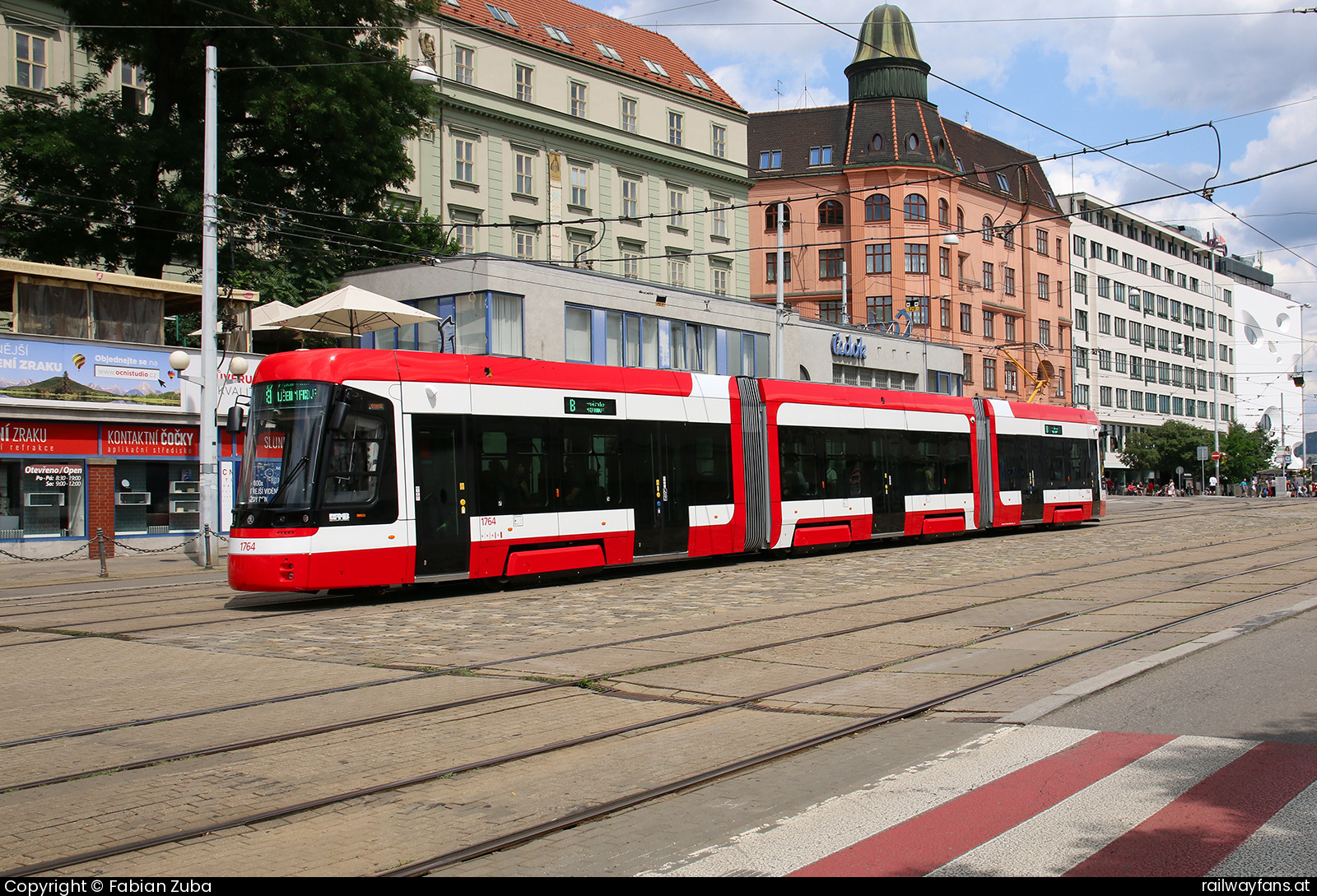 DPMB 1764 in Brno hl.n.  Railwayfans