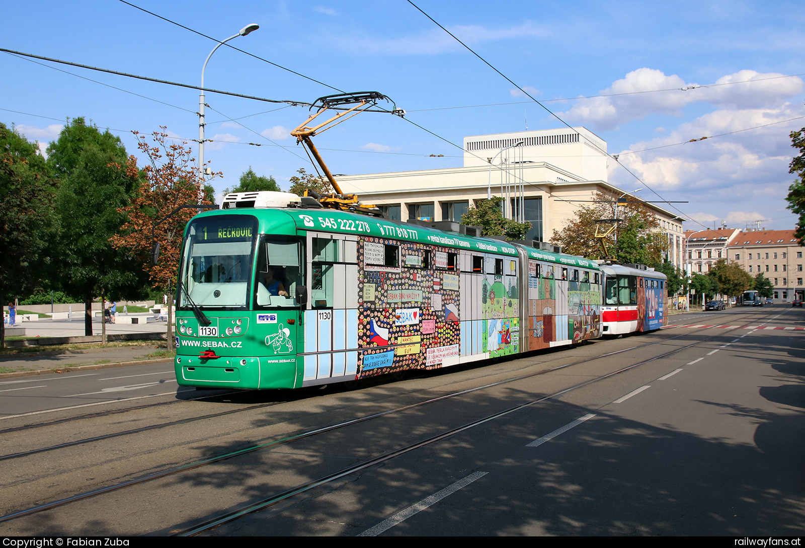 DPMB 1130 in Brno Moravské náměstí  Railwayfans