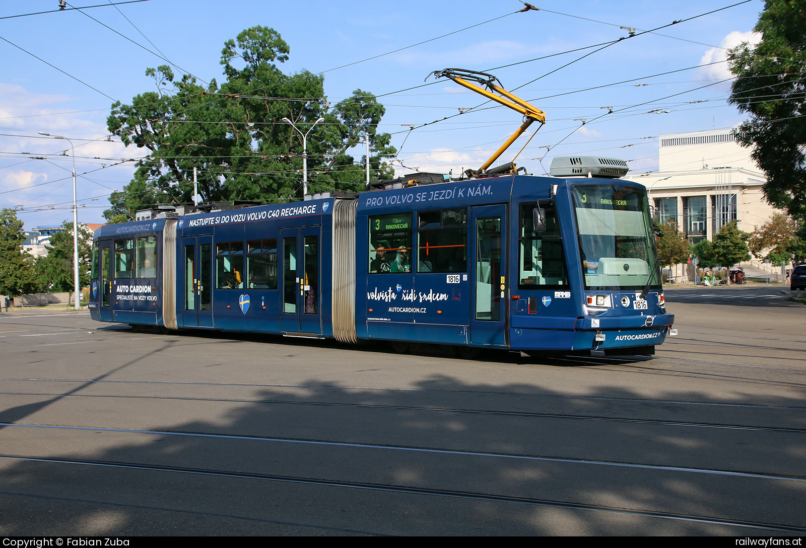 DPMB 1816 in Brno Moravské náměstí  Railwayfans